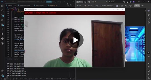 #opencv #mediapipe #pyautogui #python #computervision #smartpresentationcontroller | Poojani Danulya