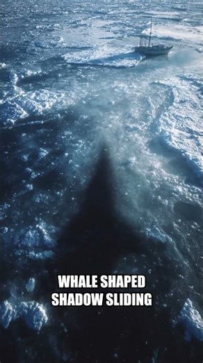 Drone Films a Colossal Shadow Sliding Beneath Antarctic Ice