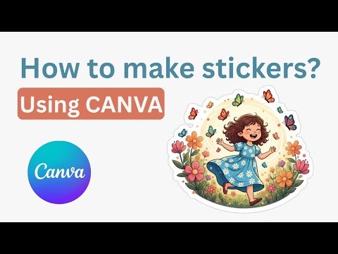 How to make stickers using CANVA AI tool ( full tutorial )✨.