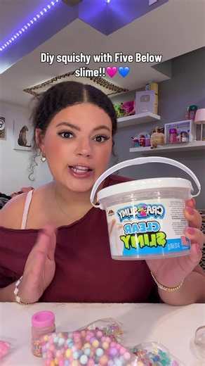 DIY Squishy with Five Below Slime: Easy Homemade Tutorial 🩷