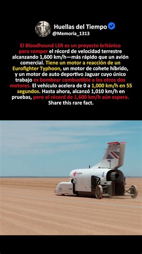 El Auto Con Tres Motores Para Alcanzar 1,600 km/h