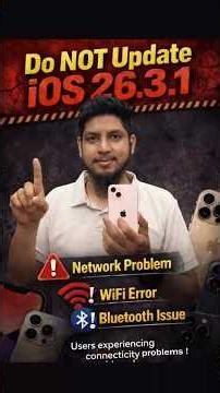 Do NOT Update iOS 26.3.1 🚫 | iPhone Users Beware 😱