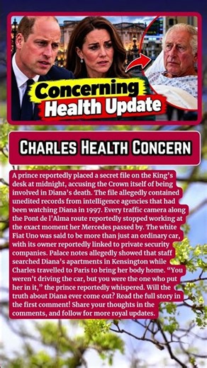 ROYAL CONCERN: Prince William and Princess Catherine Share New Update on King Charles’ Health