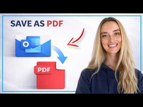 How to save Outlook email as PDF