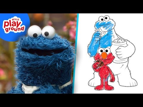Let’s Color with Sesame Street 🎨 Coloring Compilation for Kids | Netflix Playground