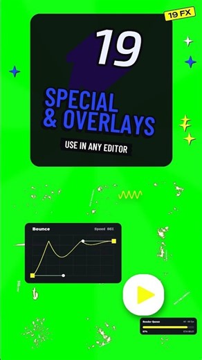 Green Screen Special & Overlays: Sparks Pack #shorts