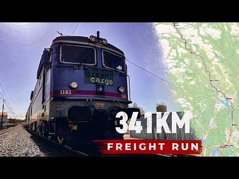 4K CABVIEW: Oslo to Dombås freight run | Nordic Sunset (341Km)
