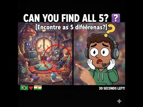 🧩 Relaxing Brain Games: Find the Difference (Interactive Stream #live #findthedifference