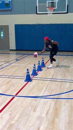 Intermediate dribbling basketball drills to help improve ball control #coaching