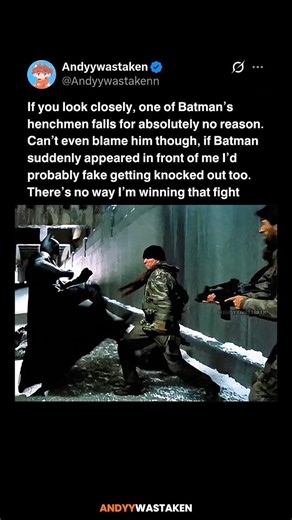 In The Dark Knight Rises (2012), Even Some Gotham Criminals Know Not To Fight Batman