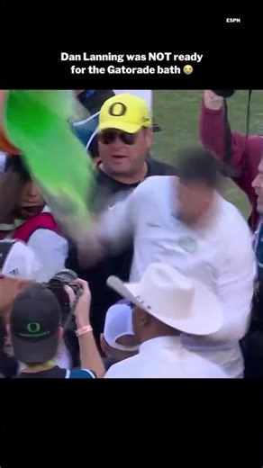 They caught coach right after the postgame handshake 😭 #cfb #collegefootball #oregon