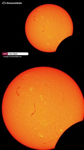 Timelapse shows once-in-a-generation eclipse