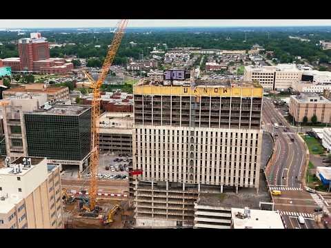 Memphis Skyline DEMOLISHED: 253FT Tower Taken Down Piece by Piece