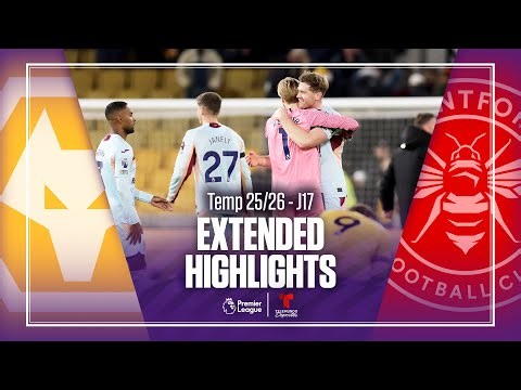 Wolverhampton vs. Brentford | Highlights Premier League | Jornada 17 | Telemundo Deportes