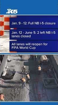 Revive I-5 work ramps up, weekend closures ahead