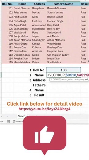 VLOOKUP in Excel Explained | Learn VLOOKUP Step by Step