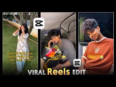Mid Trend CapCut Tutorial | Make Viral Instagram Reels | instagram trending mid trend reels tutorial