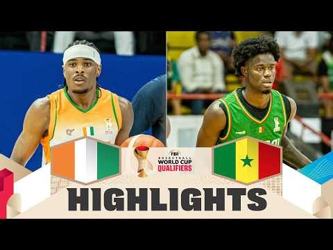 Côte d'Ivoire 🇨🇮 v Senegal 🇸🇳 | Highlights | FIBA Basketball World Cup 2027 African Qualifiers