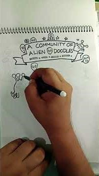 Watch Me Draw Alien Community Part 2 #doodlearttutorial #arttherapy