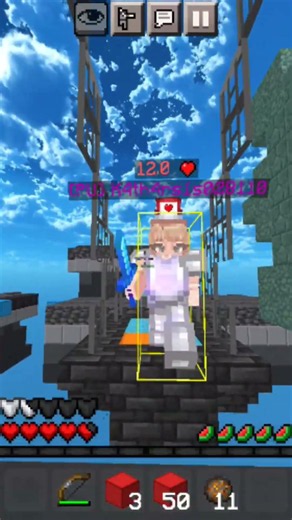 I Win this INSANE 2v1 in cubecraft bedwars deathmatch #3v1 #bedwars #cubecraft #dewier #eren #rbw
