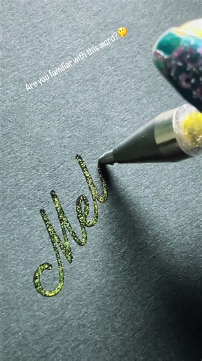 Are you familiar with this word?🤔 #cursive #lettering #calligraphy #reels