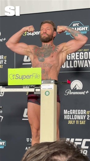 Conor McGregor and Max Holloway Make It Official ⚖️👀 #ufc329 #ufc #conormcgregor