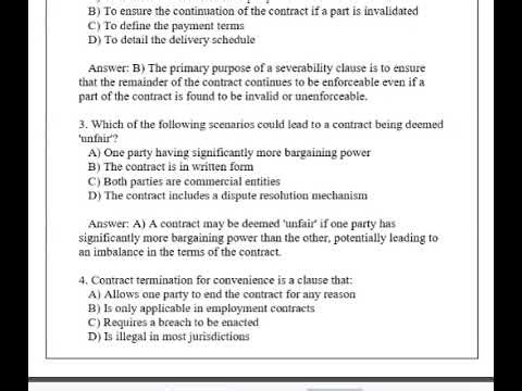 PL 115 Contract Law Latest Review Exam Q & A 2026 (Complete And Verified Study material)