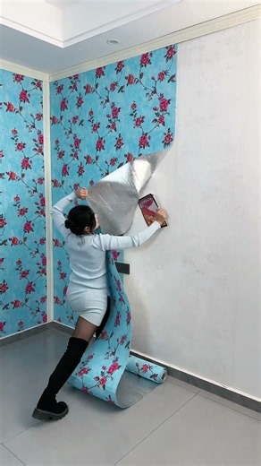Wallpaper sheet water proof home decoration ideas latest design #homedecor #shortvideo