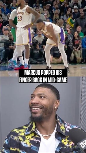Marcus popped his own finger BACK IN PLACE mid-game