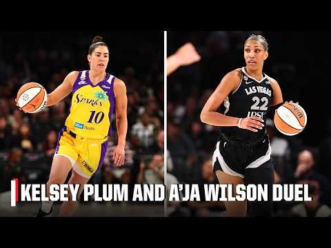 KELSEY PLUM AND A'JA WILSON DUEL IN THRILLER 🔥 | WNBA on ESPN