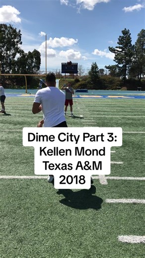Dime City Series (Part 3) QB: Kellen Mond, Texas A&M In 2018, I coached at the Whitfield Athletix QB Academy in San Diego, CA. Six of the nation’s top college QBs spent spring break training together. We called it “Shark Week” due to the elite talent, competition, and leadership all on one field. My biggest takeaway from Kellen: elite fluidity. His fluidity as an athlete allows him to generate ground force instantly and transfer that energy cleanly into the football. Every rep is intentional. Ev