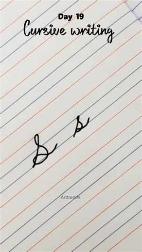 Learn to write cursive handwriting capital & small letter S | How to write alphabet for beginners 😱
