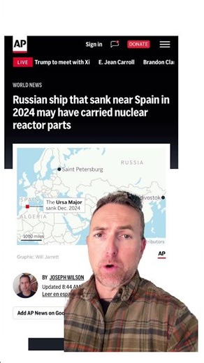 Russian Cargo ship blown up while (allegedly) carrying Nuclear Reactor parts for North Korea