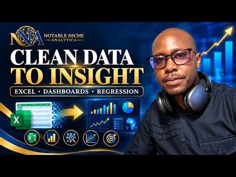 From Clean Data to Insight in Excel | PivotTables, Dashboards & Regression