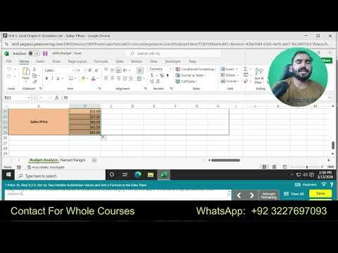 Excel Chapter 6 Simulation Lab |Excel Chapter 6 Simulation Training |Excel Chapter 6 Simulation Exam