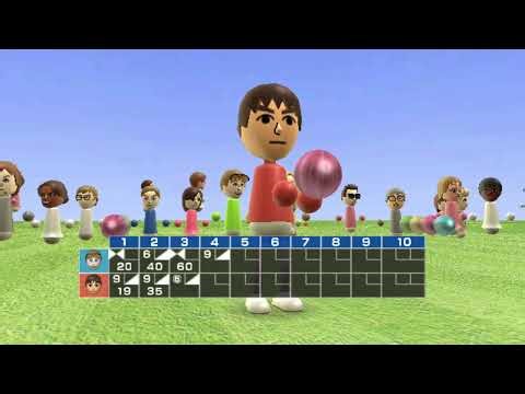 Wii Sports - 2 Player Bowling: Custom Alley (Meadow)