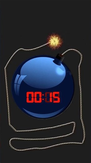 15 Second Bomb Timer Countdown 💣 #Shorts #timer
