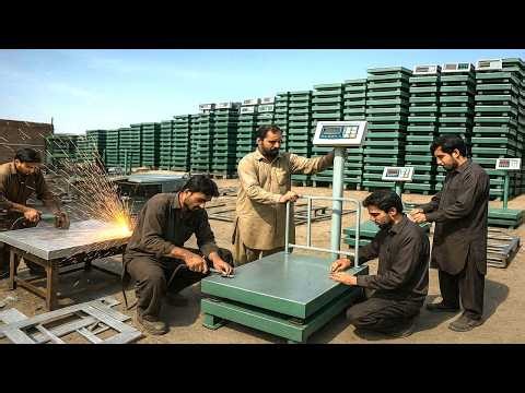 Pakistan Manufacturing Process - Pakistani Workshop Mechanic Assembles Digital Scales
