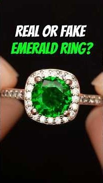 Real or Fake Emerald Ring? 😬 #shorts #jewelry