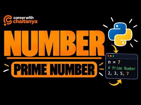 Python Problem Solving | Prime Number Program in Python | Number Series