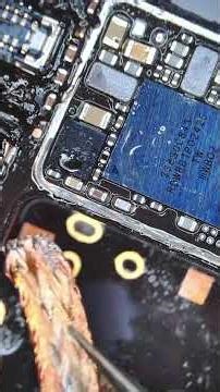 iPhone 14 Pro won't turn on due to a damaged capacitor. #Repair #MobilePhoneRepair #RepairService