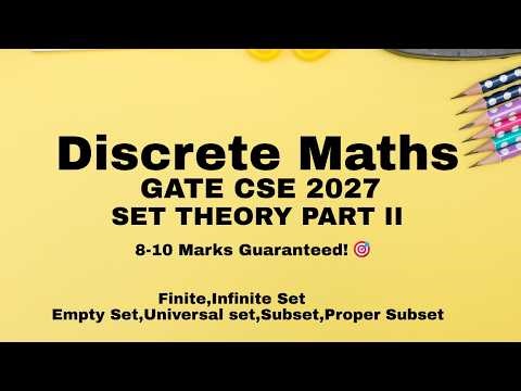 Set Theory Part II : Master Subset, Finite and Infinite Set, Empty,Universal set in one video |