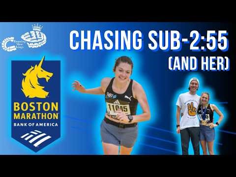 Chasing Sub-2:55 | Following my Girlfriend 26.2 Miles Around Boston