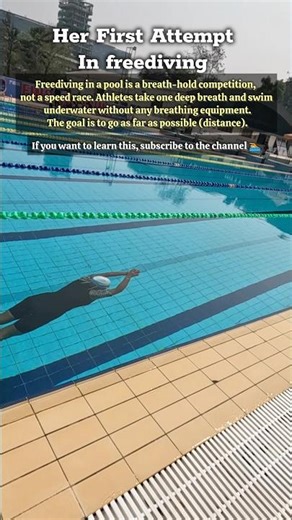 Her First Underwater Swimming Competition 🏊🏻 #swimming #underwater #swimmingtips #swimmingpool