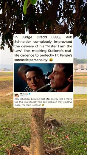 Judge Dredd (1995) Rob Schneider Improvised Line 🎬😂 #MovieTrivia #RobSchneider #SylvesterStallone