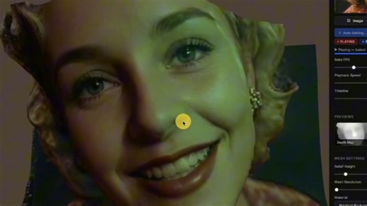 一键生成带动态光影的3D模型随便丢个视频，浏览器全搞定