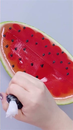 Incredible Watermelon Jelly Illusion Cake Hack 🍉 #cake #shorts #tasty