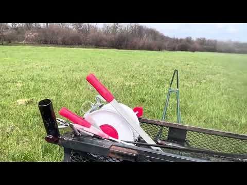Greg shows results from burned old CRP field on newly leased farm after 10 days of rest.