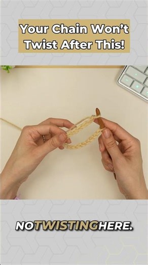 Never Twist Your Crochet Chain Again #crochet #hack