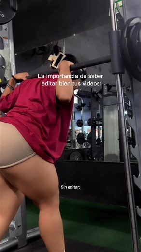 La importancia de saber editar 😝 #fyp #fitgirl #motivaciongym | gym motivation women
